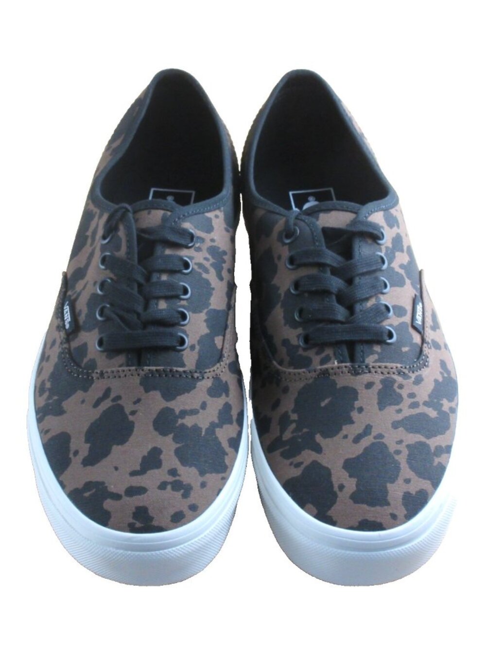 Vans Authentic Men's Animalier Cow Print Brown Black Canvas shoes Size 11.5 NEW